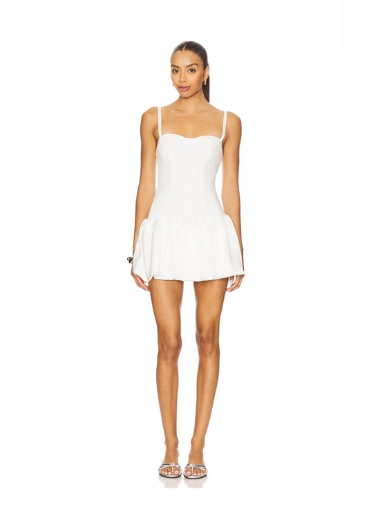 Show Me Your MuMu Dresses & Skirts - Show me your MUMU Revolve White Sweetheart Neck Mini Dress Size Small